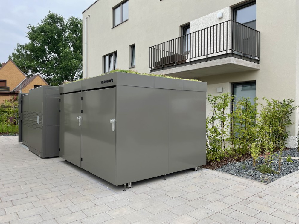 Doppelfahrradgarage